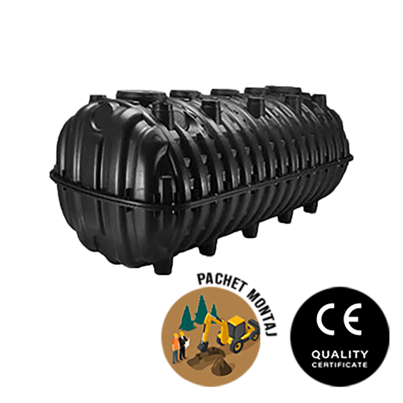 Tanker 2500 - Fosa Septica Tricamerala + Montaj